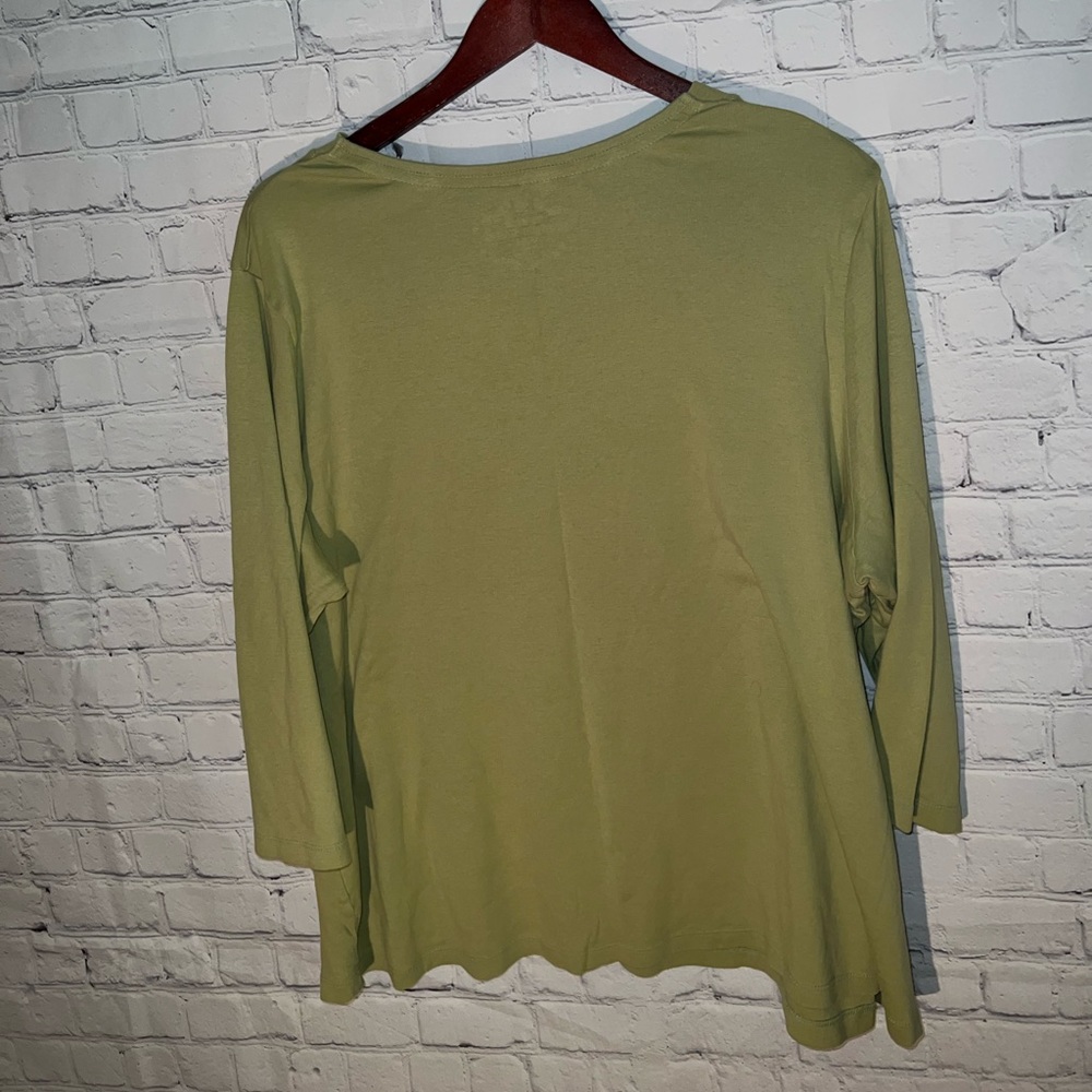 avenue ultimate V-Neck green shirt size 26/28 - Picture 4 of 4